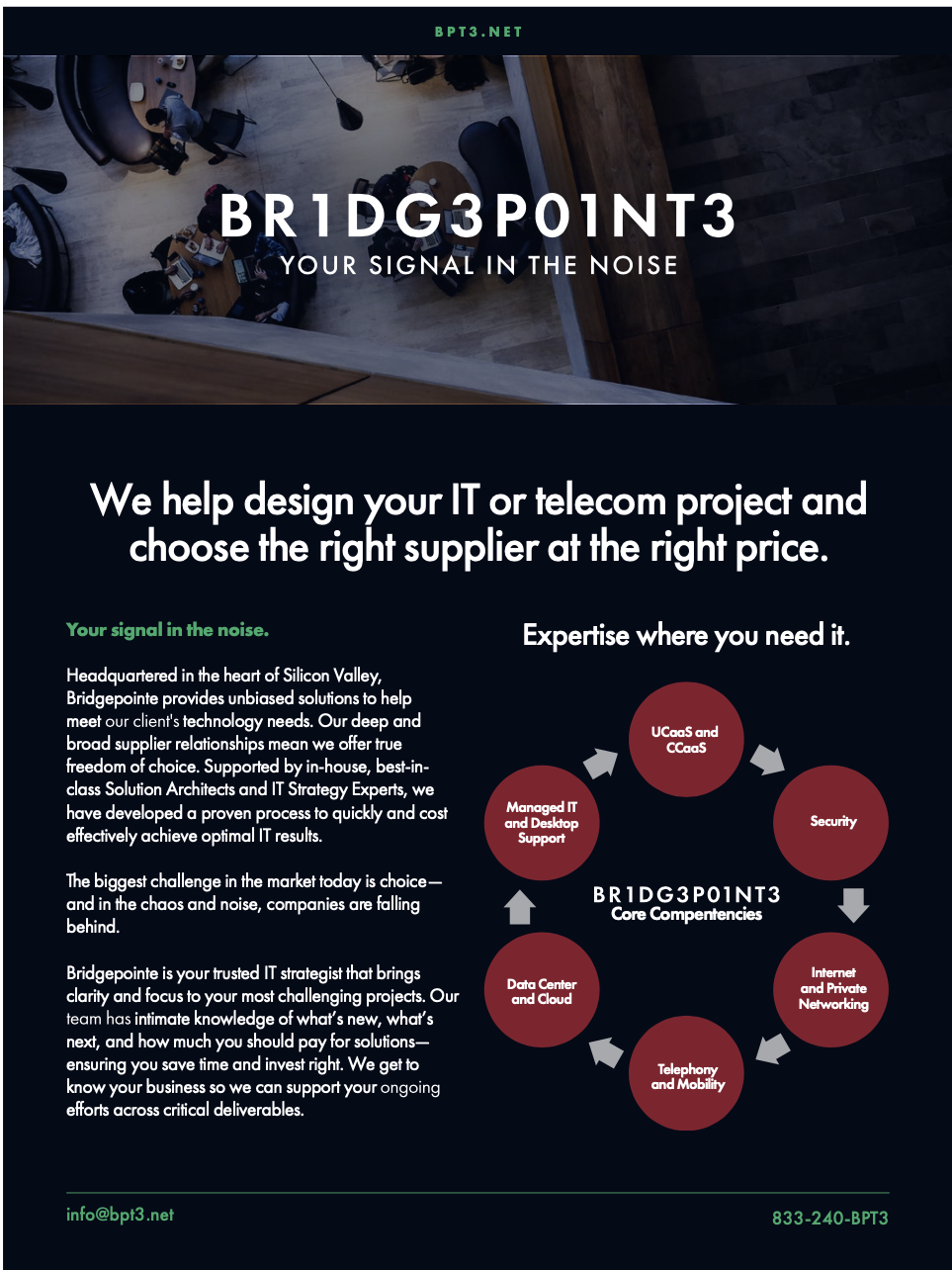 Bridgepointe, Your signal in the noise bridgepointe-your-signal-in-the-noise
