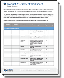 Phone Systems Product Assessment Worksheet phone-systems-product-assessment-worksheet