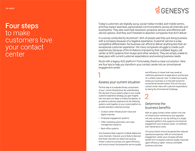 Four Steps to Make Customers Love Your Contact Center four-steps-to-make-customers-love-your-contact-center
